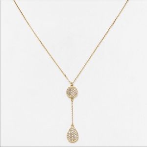 GUC Melinda Maria pave drop necklace